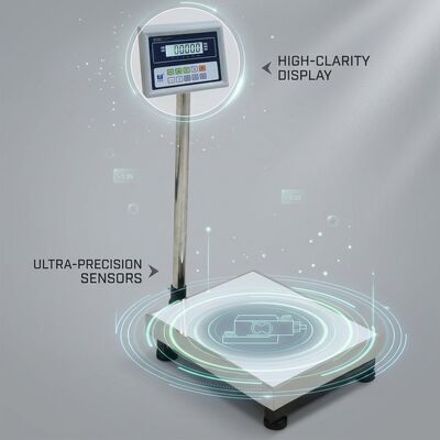 Stainless Steel Platform Digital Weighing Scale 30kg Commercial Bench 1g Division