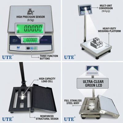 Precision Load Cell Digital Weighing Scale 6kg Laboratory Grade 0.1g Division