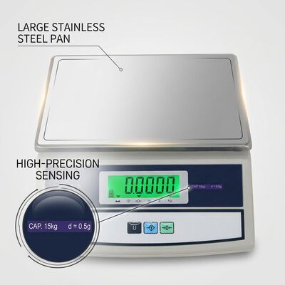 Heavy Duty Digital Weighing Scale 500kg Steel Platform Industrial Warehouse