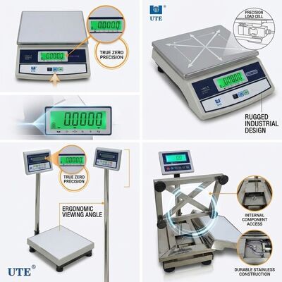Precision Lab Digital Weighing Scale 300g 0.01g Backlit LCD Draft Shield Balance